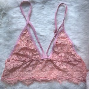 Lace Peach Bralette